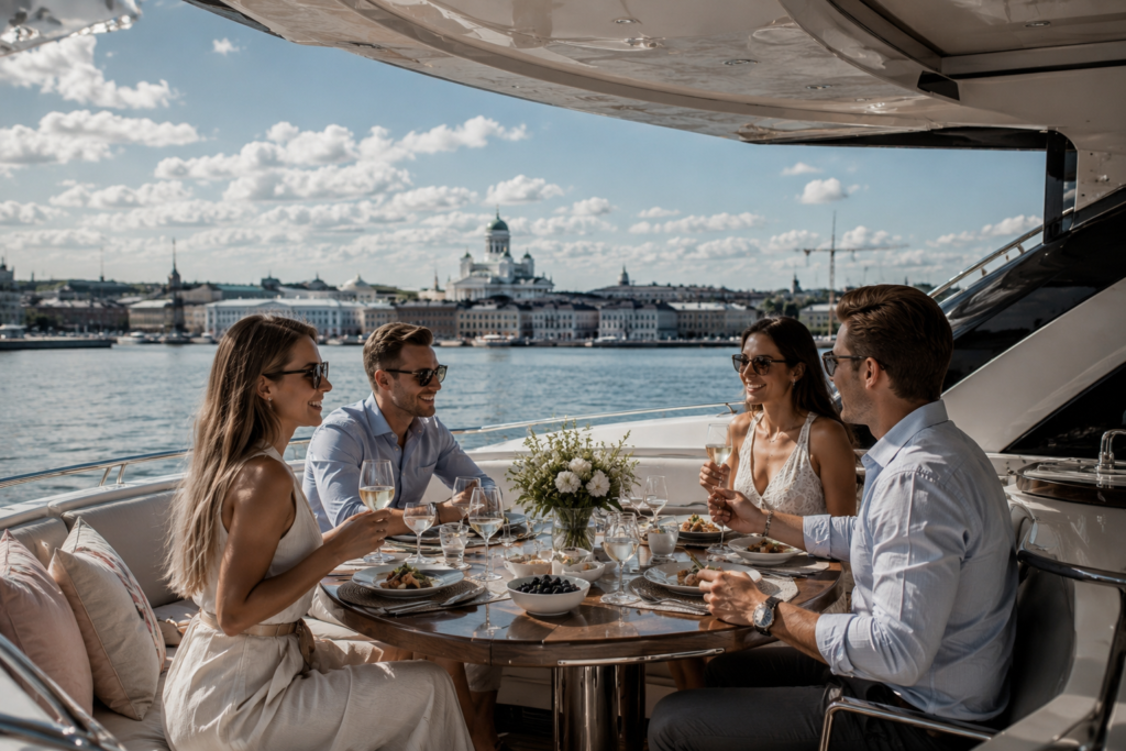 Lounasristeily Helsingissä: miten The Lux Yachts nostaa arkisen lounaan luksuselämykseksi