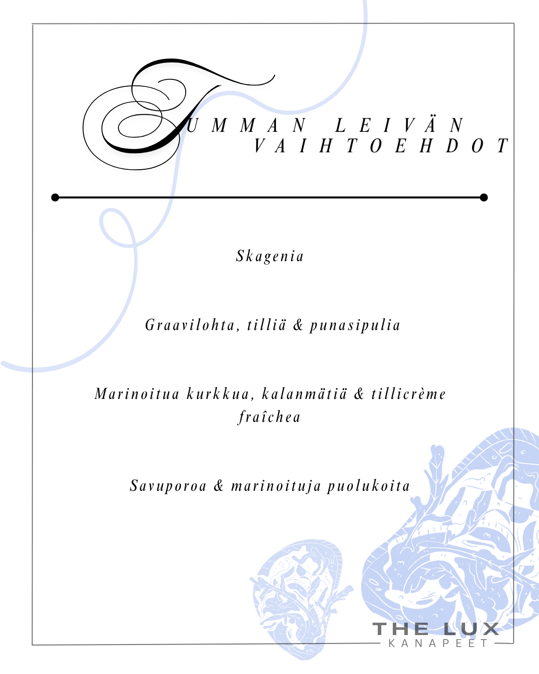 The Lux Valikko Canapés Dark