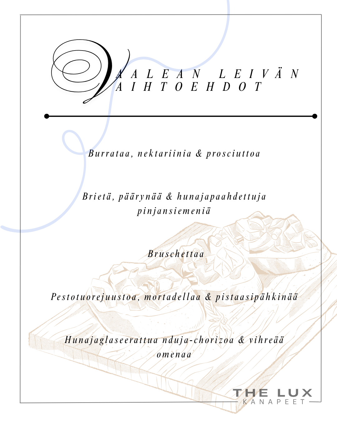 The Lux Valikko Canapés White